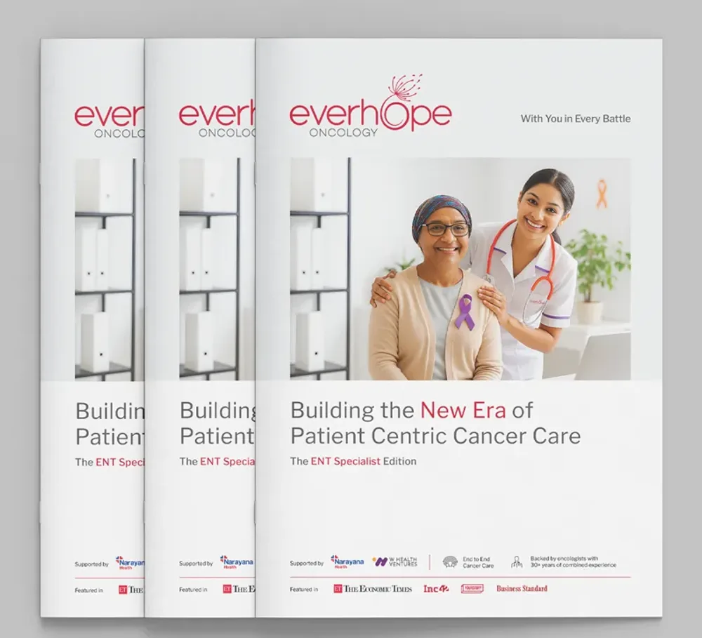 Everhope doctor referral brochure, fanned copies