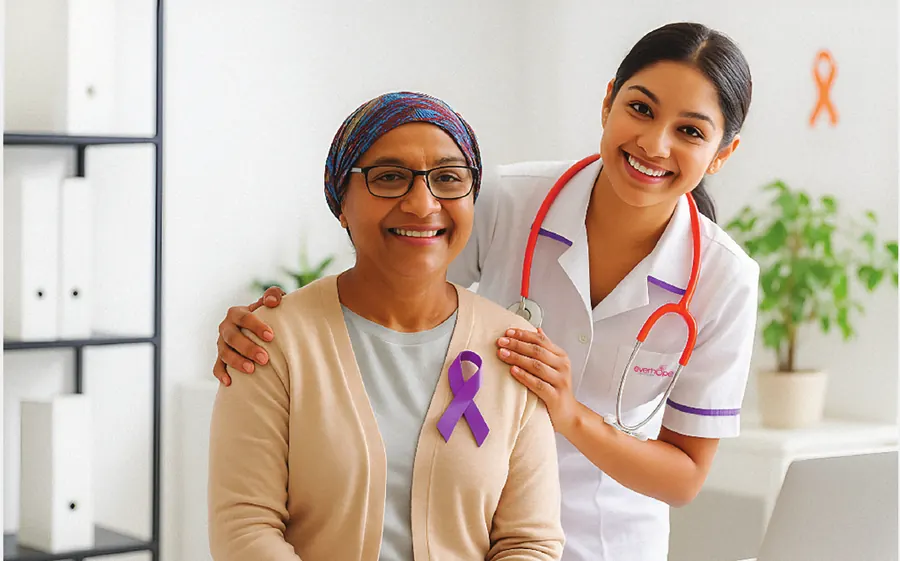 Nurse with a patient