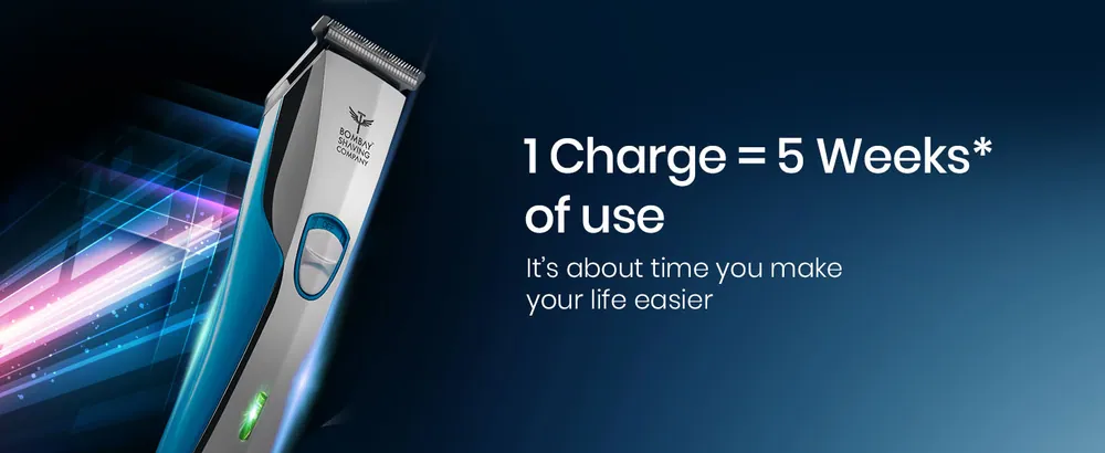 1 charge = 5 weeks of use