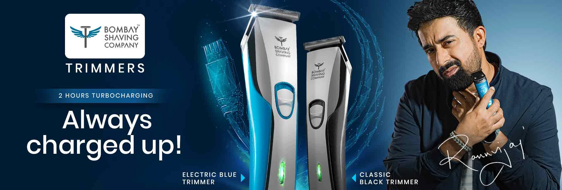Electric Blue and Classic Black banner: always charged up
